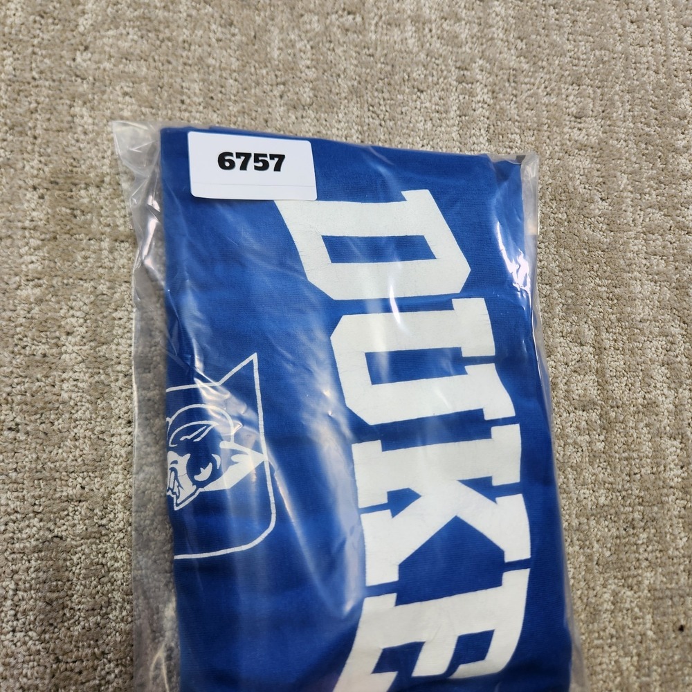 Vintage Duke Blue Devils Shirt Men Medium Cotton Crewneck NCCA Long Sleeve - Picture 9 of 9